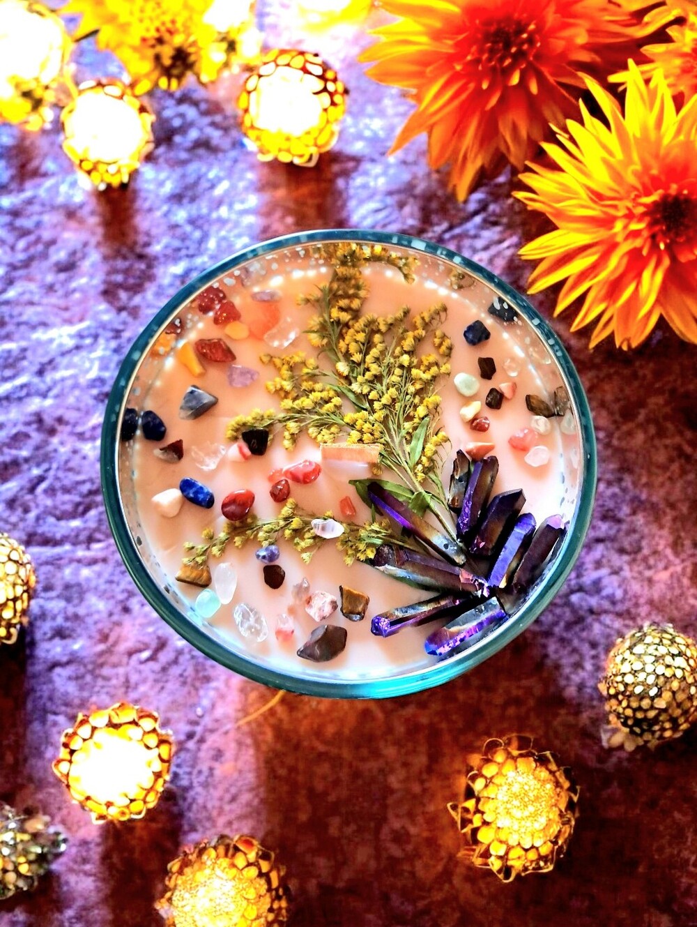 Hand Crafted , Wicked Worthy Wax, Glow and Grow 16oz candle